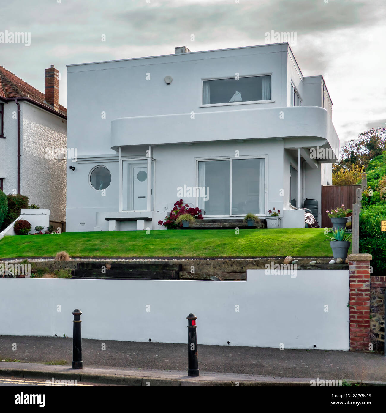 Art Deco,House,Herne Bay,Kent,England Stock Photo