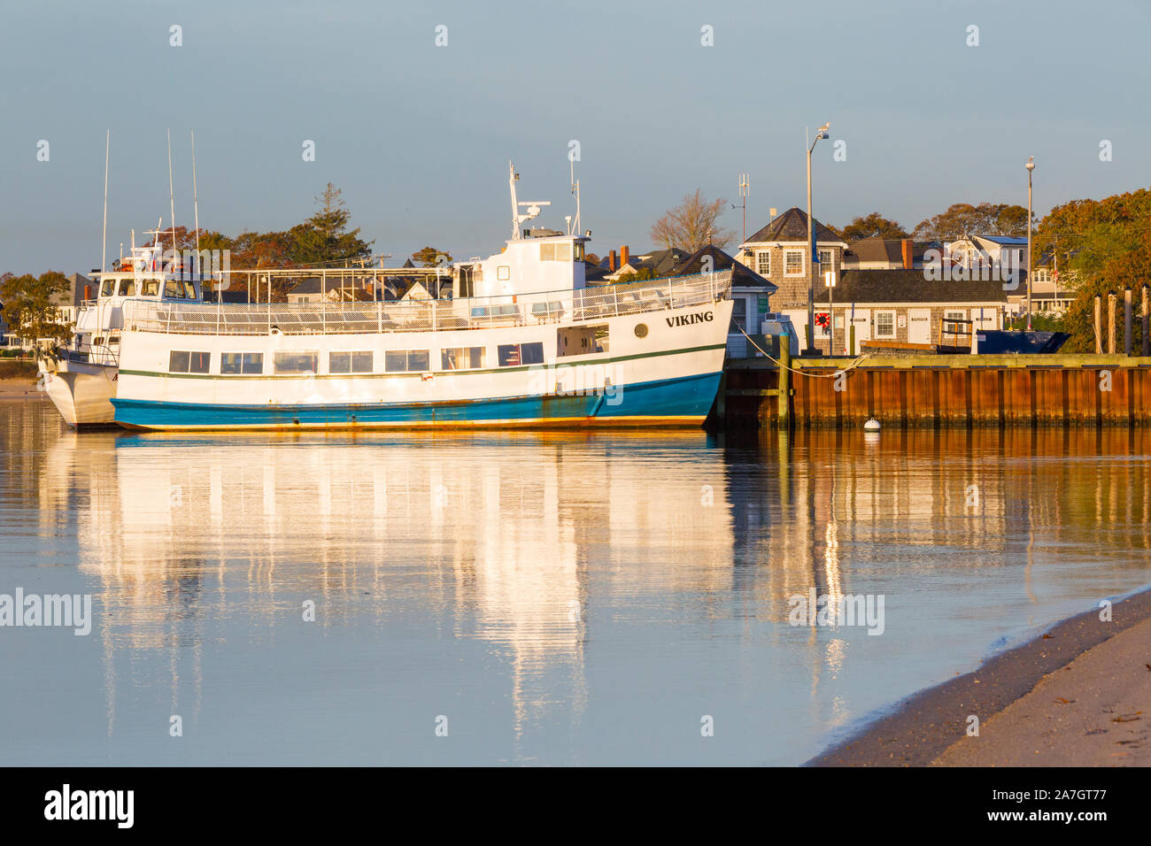 Boats in Onset Bay in Onset Village in Wareham, Massachusetts during