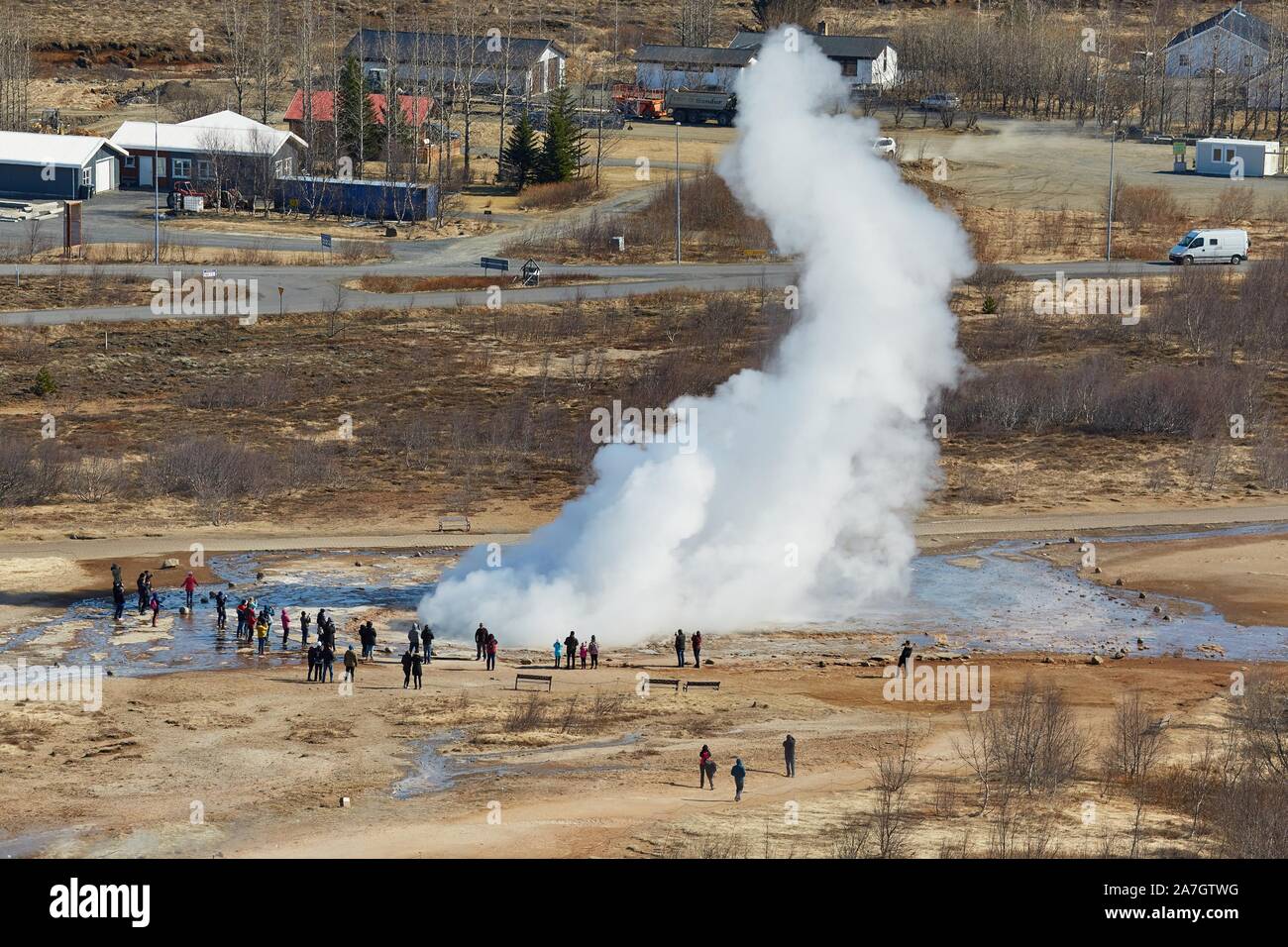Strokkur active erupting geyser hi-res stock photography and images - Alamy