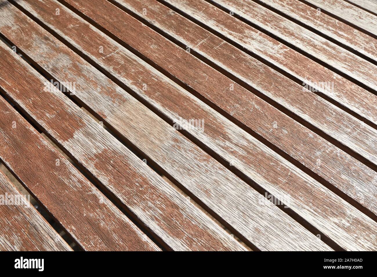 Wood deck lumber, used condition Stock Photo - Alamy