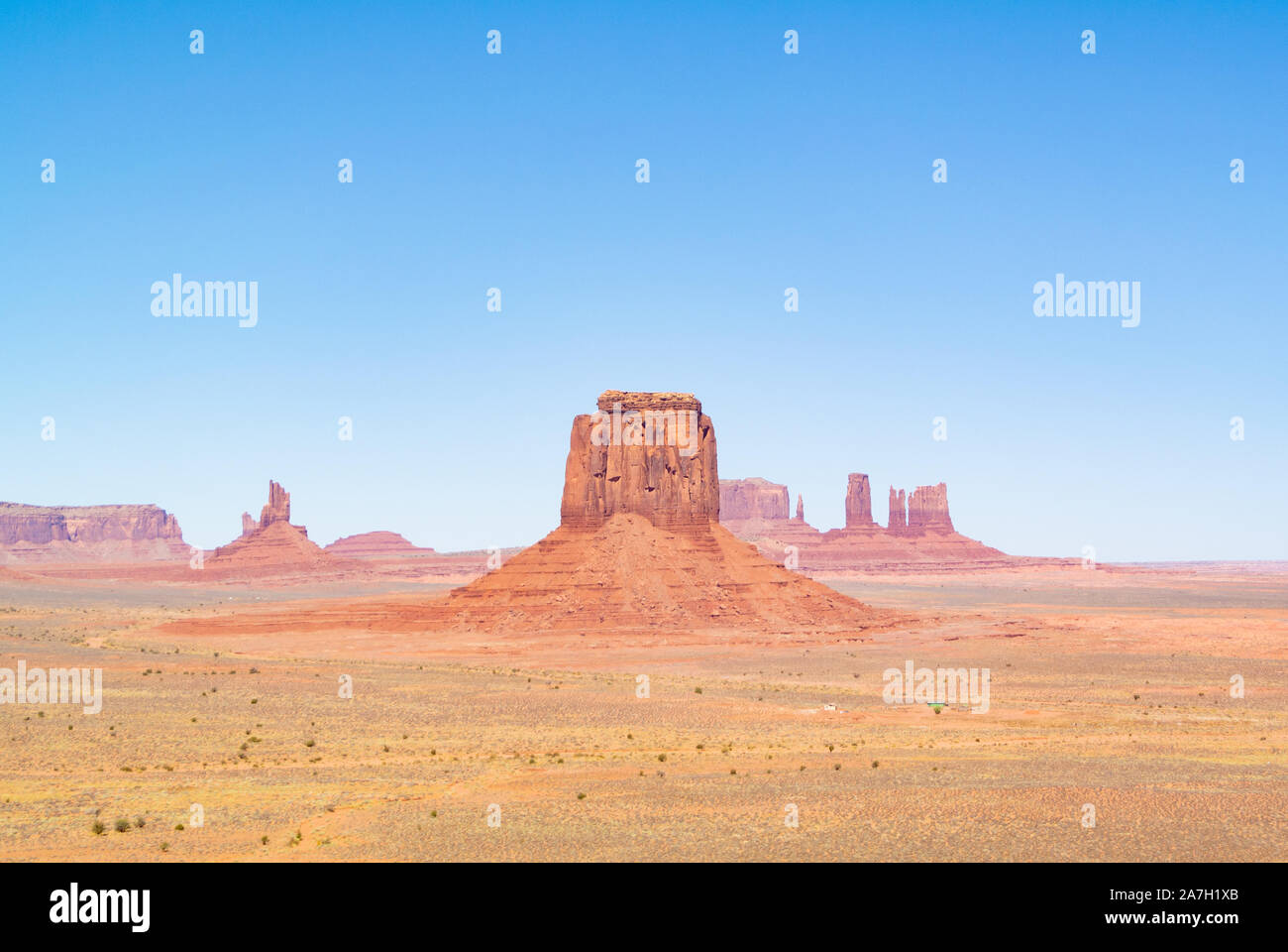 Landscape with buttes in Monument Valley, Utah, united states of america Stock Photo