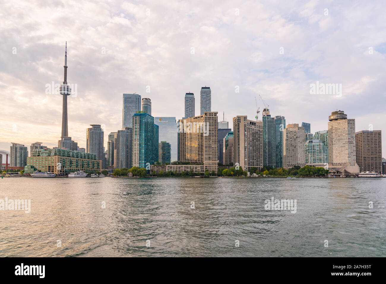 Daytime city skyline of Toronto, Ontario, Canada Stock Photo