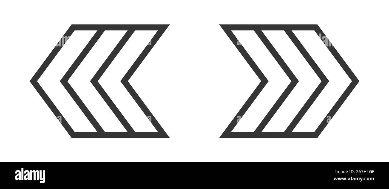 Set of arrows - vector. Arrow icon isolated. Black vector arrows to ...