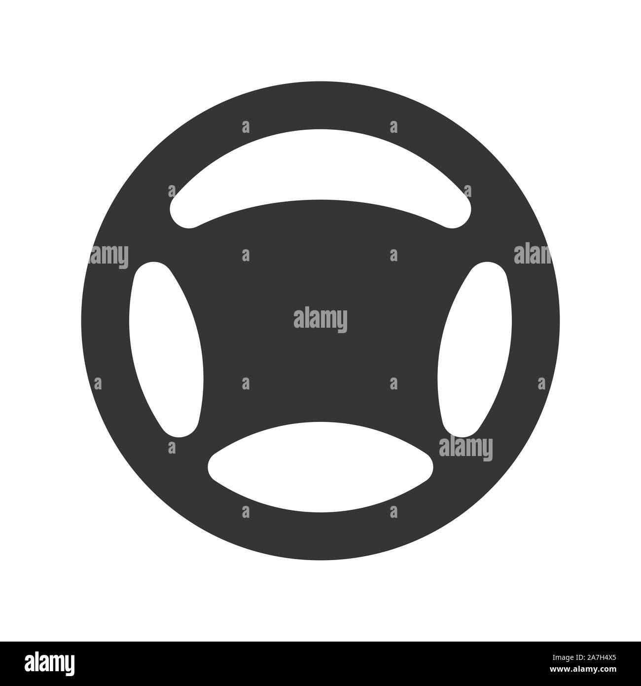 Steering wheel icon vector. Car Steering wheel in flat style