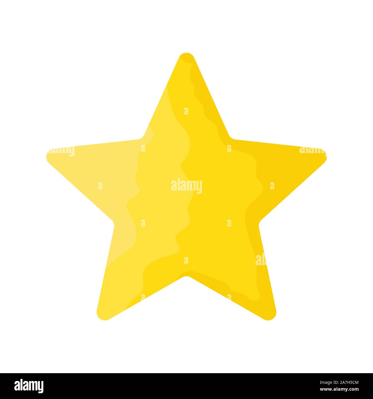 Star icon isolated. Yellow vector star icon. Star in flat design ...