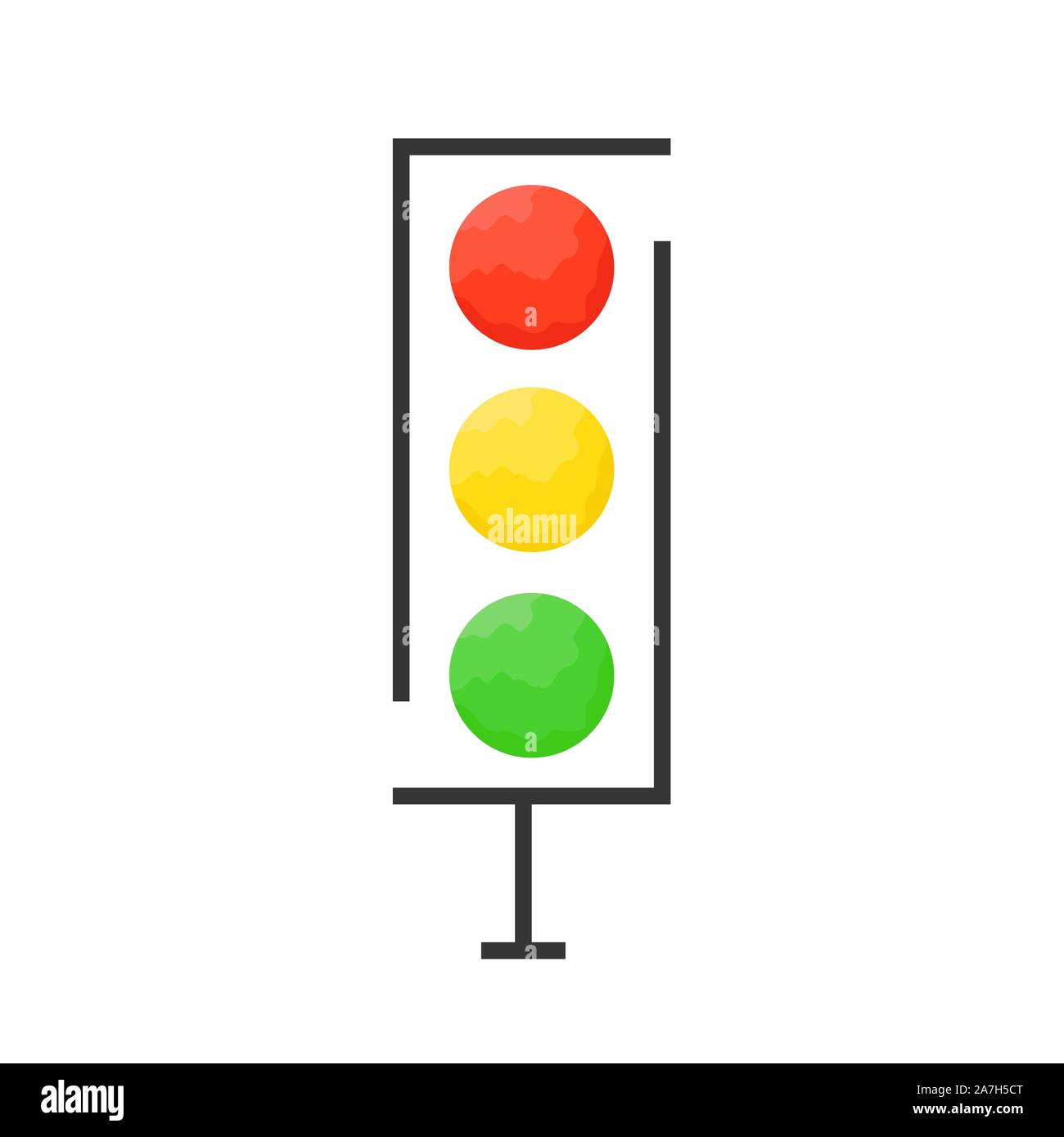 Traffic light icon vector. Traffic light icon isolated. Traffic light