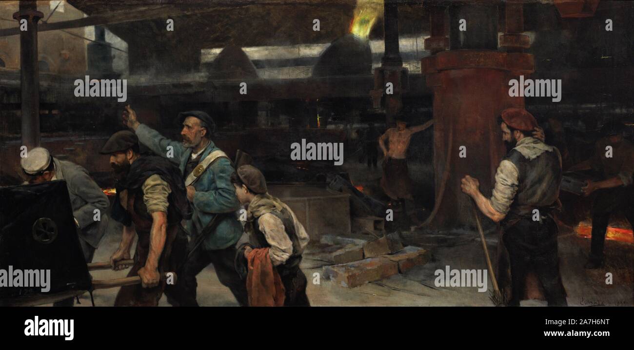 Vicente Cutanda Toraya (1850-1925). Pintor español. Epílogo, 1895. Museo de Bellas Artes. La Coruña. Galicia. España. (En depósito, Museo Nacional del Prado, Madrid) . Stock Photo