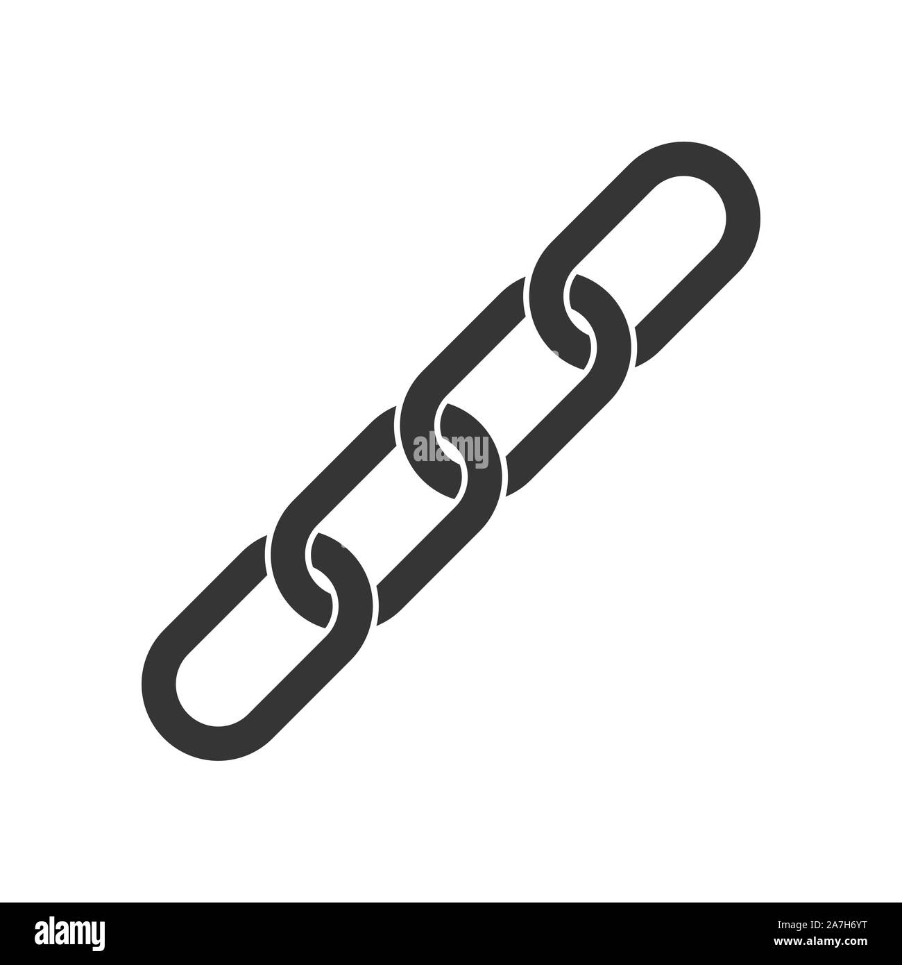 Vector Chain icon. Vector Chain link symbol. Chain icon in flat style