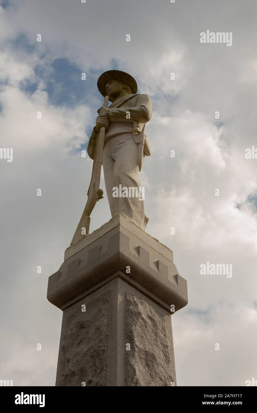 Confederate War Memorial Statue dedicated in 1908 by the Daughters of the Confederacy in Ocala, Marion County, Florida. Stock Photo