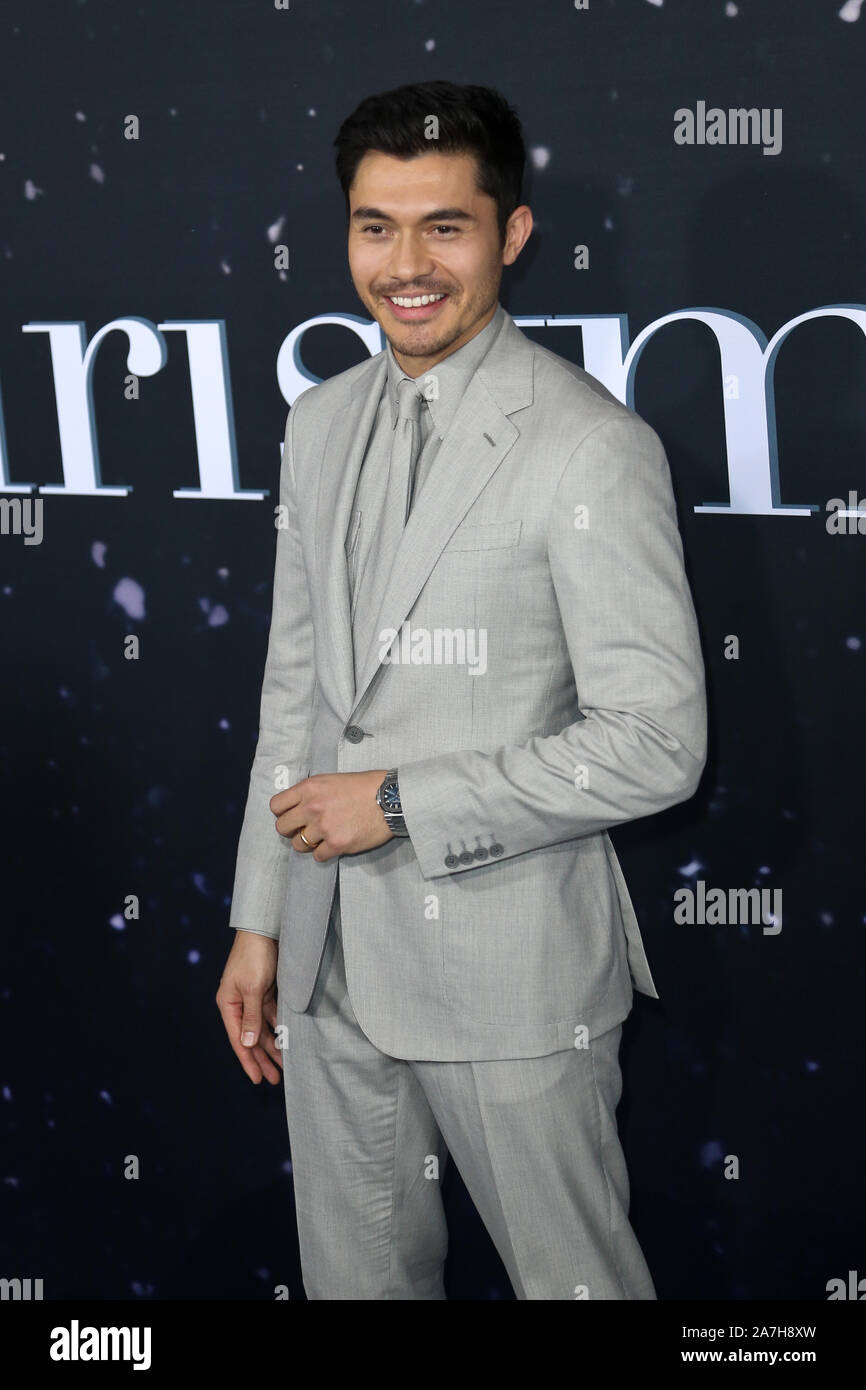 NEW YORK-OCT 29: Henry Golding attends the Universal Pictures premiere of 'Last Christmas' at AMC Lincoln Square on October 29, 2019 in New York City. Stock Photo