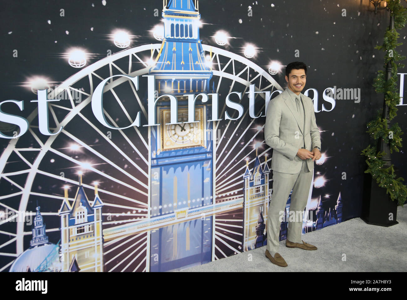 NEW YORK-OCT 29: Henry Golding attends the Universal Pictures premiere of 'Last Christmas' at AMC Lincoln Square on October 29, 2019 in New York City. Stock Photo