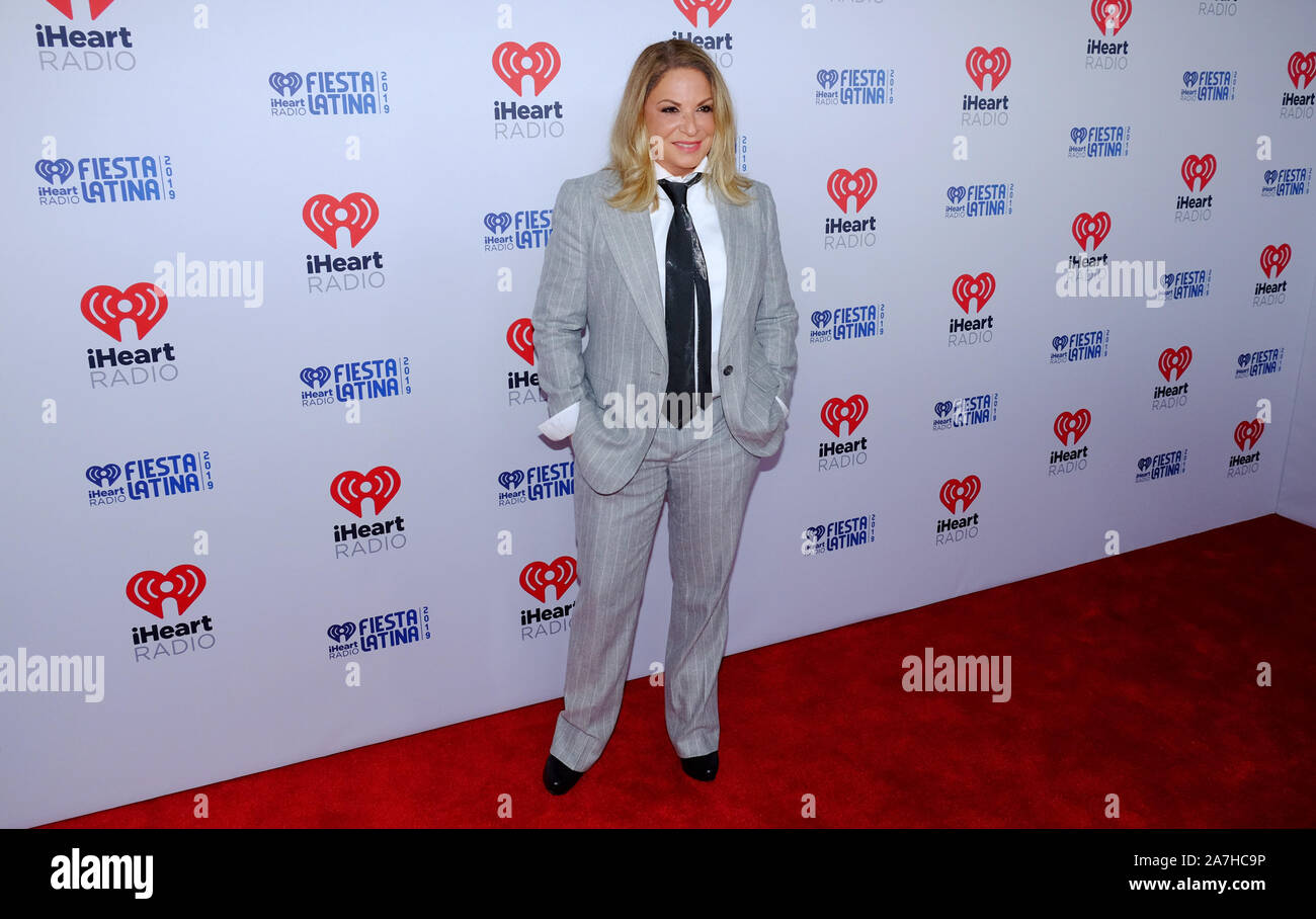 Miami, United States. 02nd Nov, 2019. Ana Maria Polo walks the red carpet  at the iHeartRadio 2019 Fiesta Latina concert at the American Airlines  Arena, in Miami, Florida, on Saturday, November 2,
