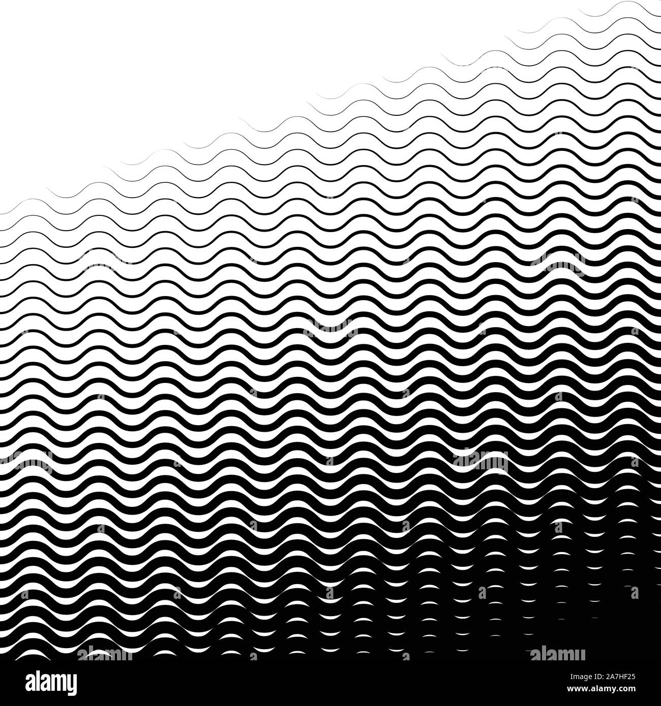 Background with gradient of black and white wave lines Stock Vector ...