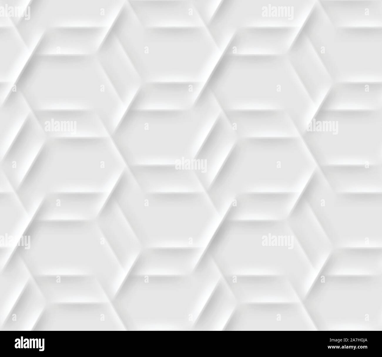 Seamless pattern with hexagonal cells made from shadows and lights in ...