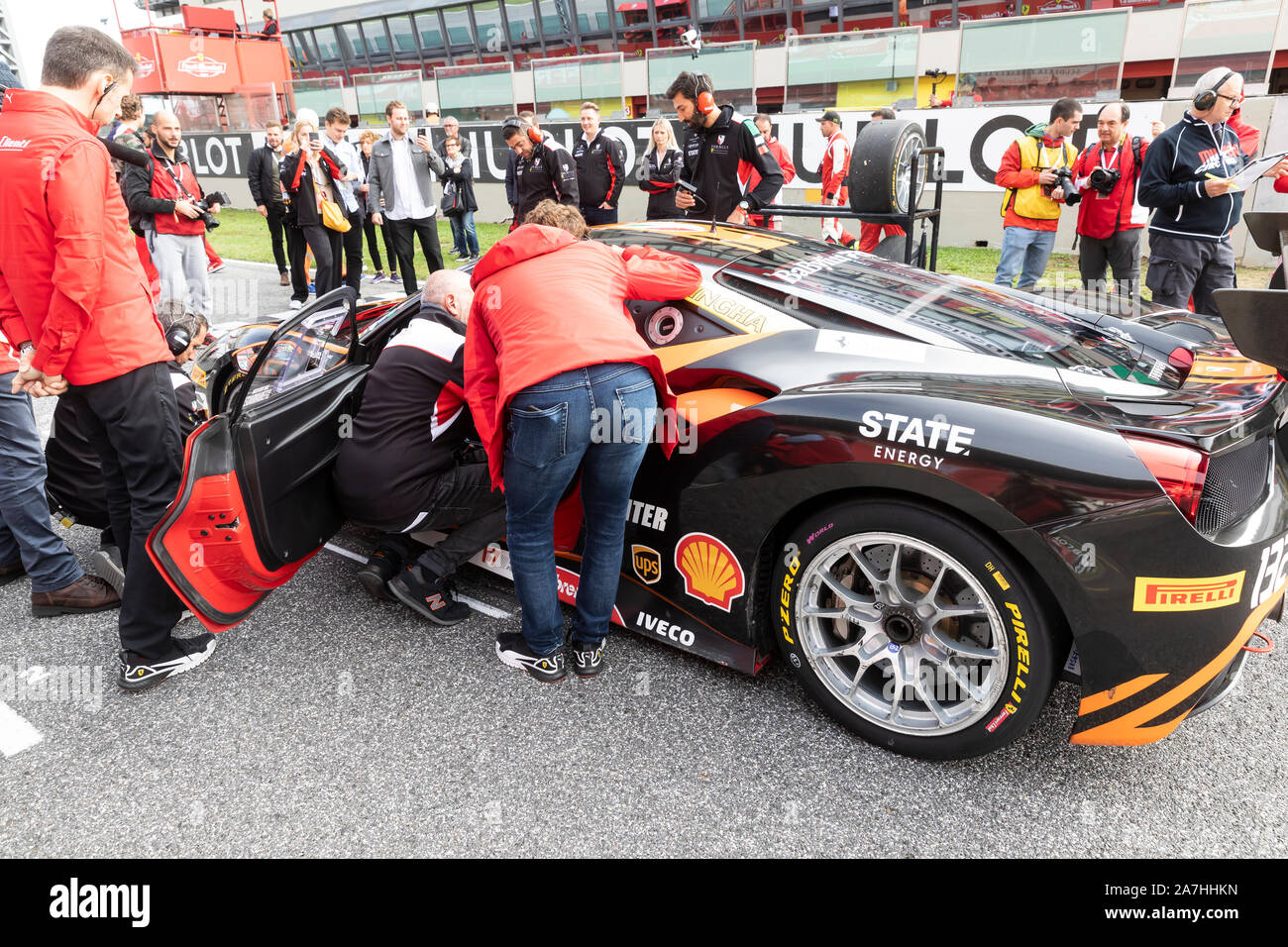 Mugello Italy October 27 2019 A Ferrari 488 Challenge