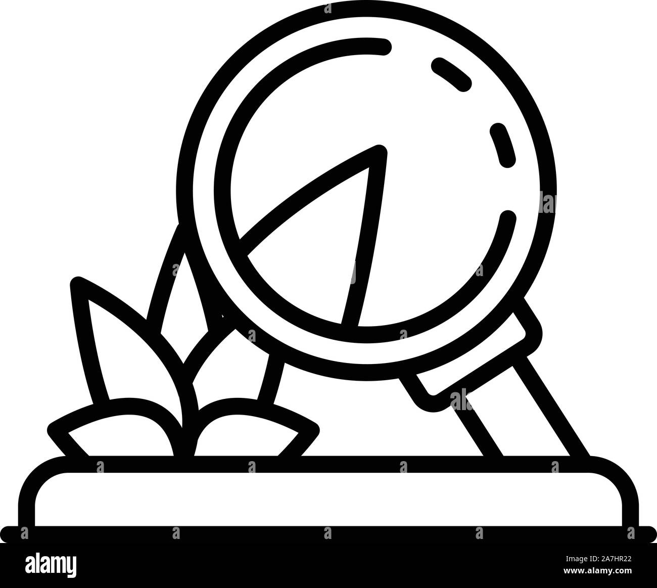 Smart plant control icon, outline style Stock Vector