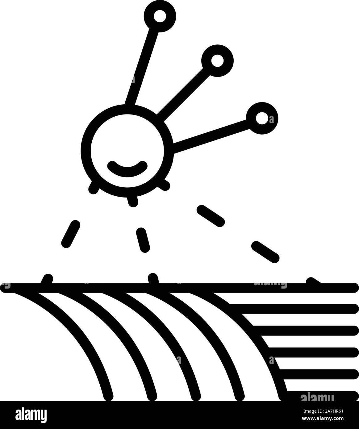 Smart field control icon, outline style Stock Vector Image & Art - Alamy