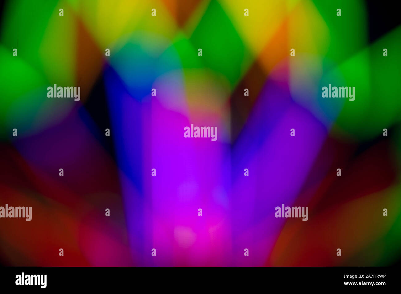 Abstract multi color of glow fluorescent on black background Stock ...