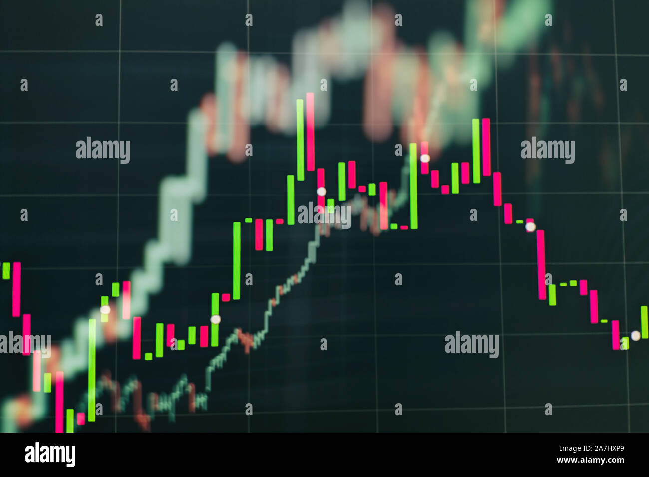 Stock trading, crypto currency background.The business plan at the meeting  and analyze financial numbers to view the performance of the company Stock  Photo - Alamy