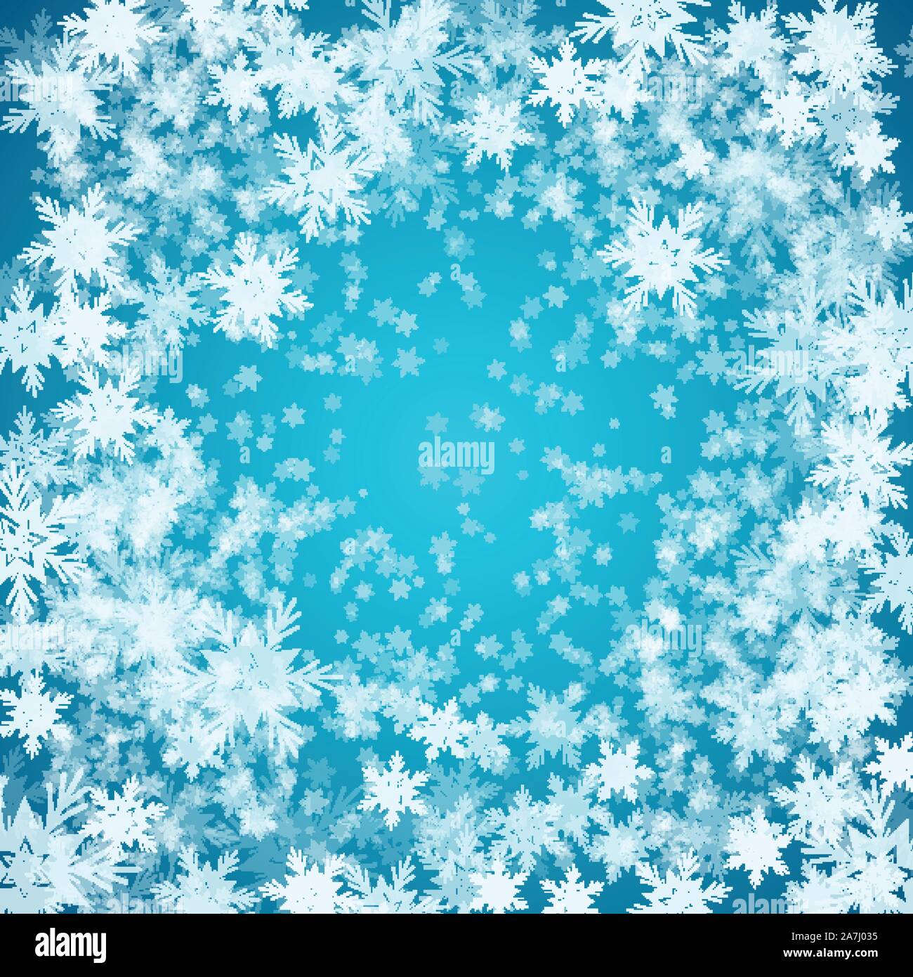 Blue background with snowflakes. Vector illustration Stock Vector Image ...