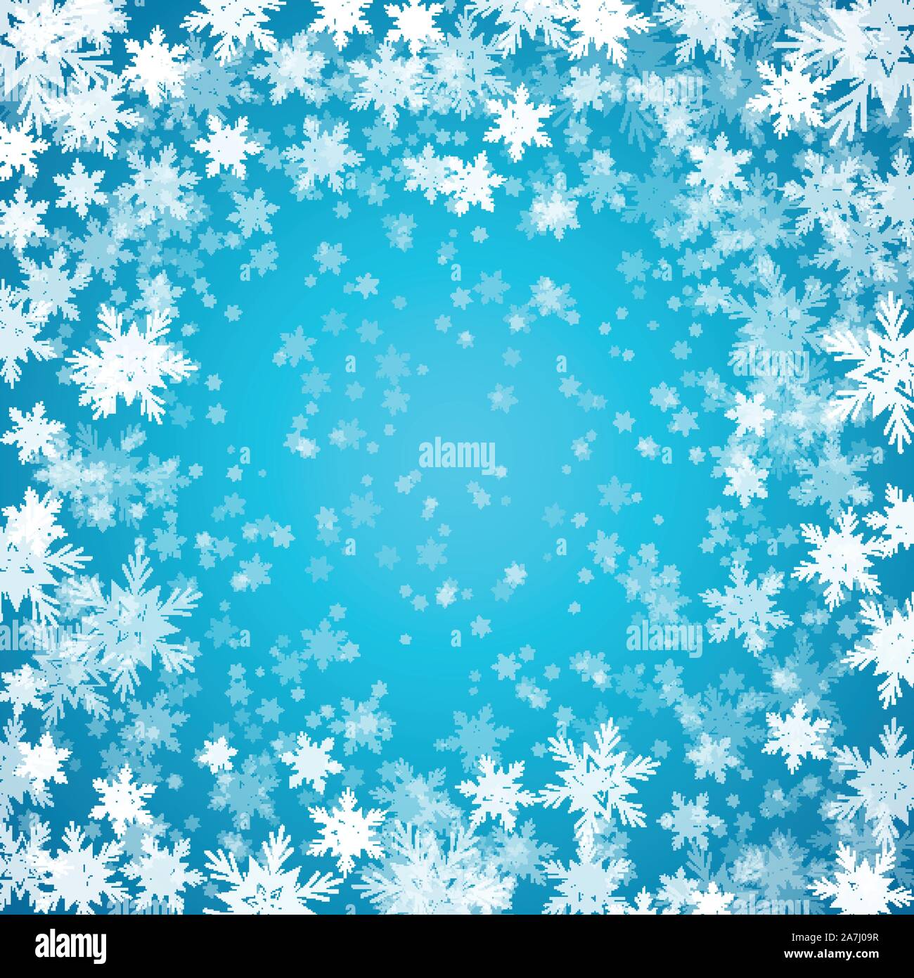 Blue background with snowflakes. Vector illustration Stock Vector Image ...