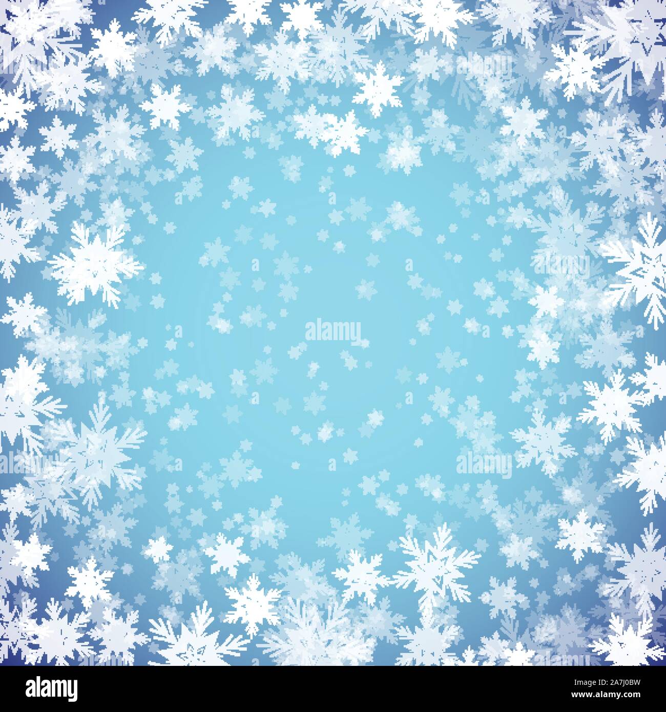 Blue background with snowflakes. Vector illustration Stock Vector Image ...