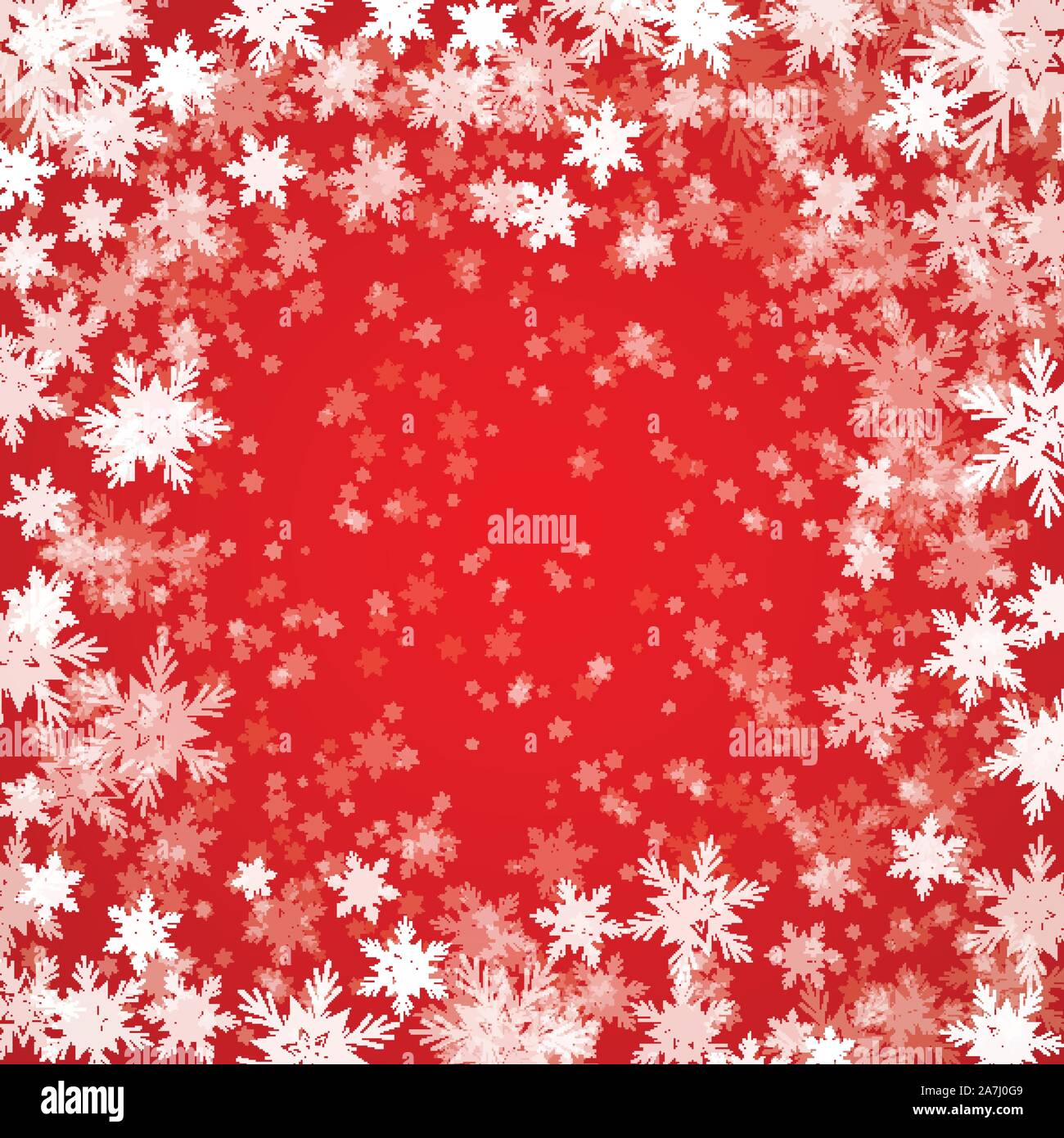 Christmas background of snowflakes in red colors Stock Vector Image