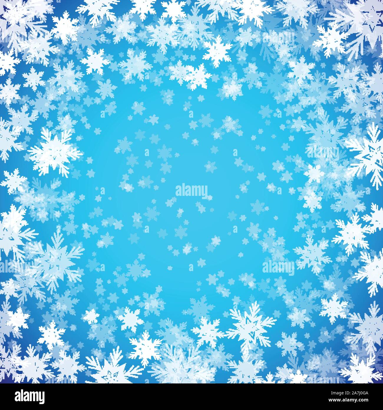 Blue background with snowflakes. Vector illustration Stock Vector Image ...