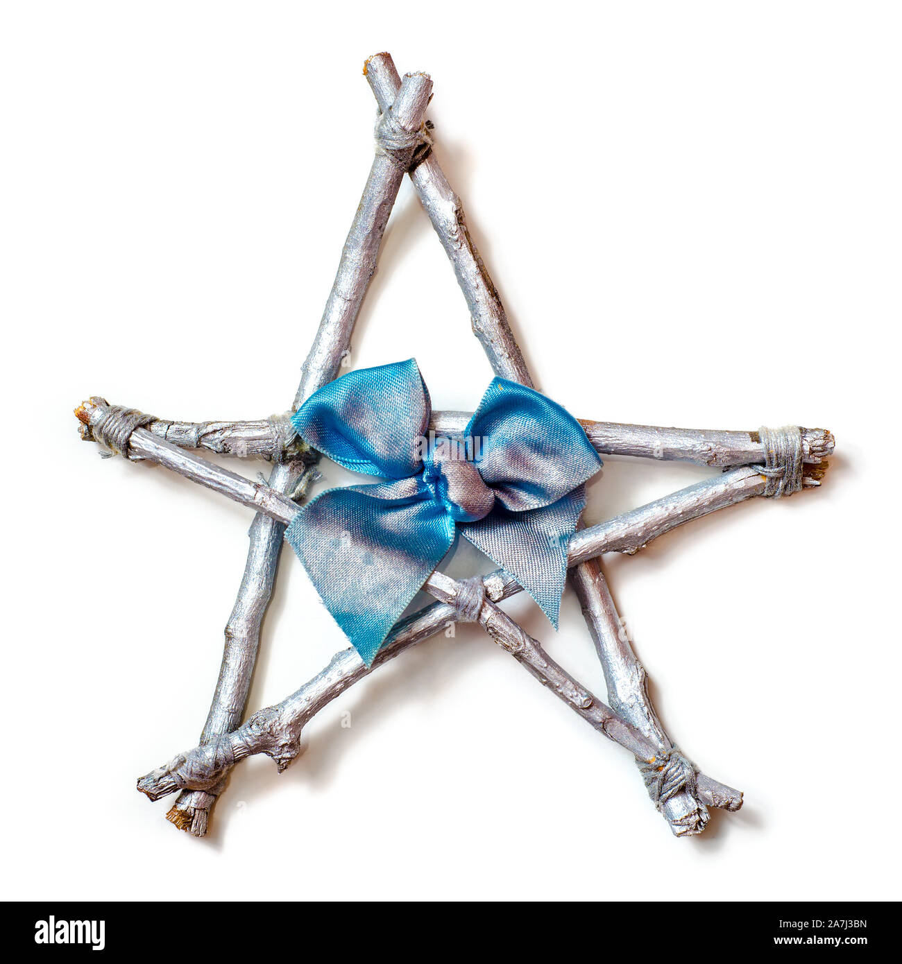 christmas star isolated on a white background Stock Photo - Alamy