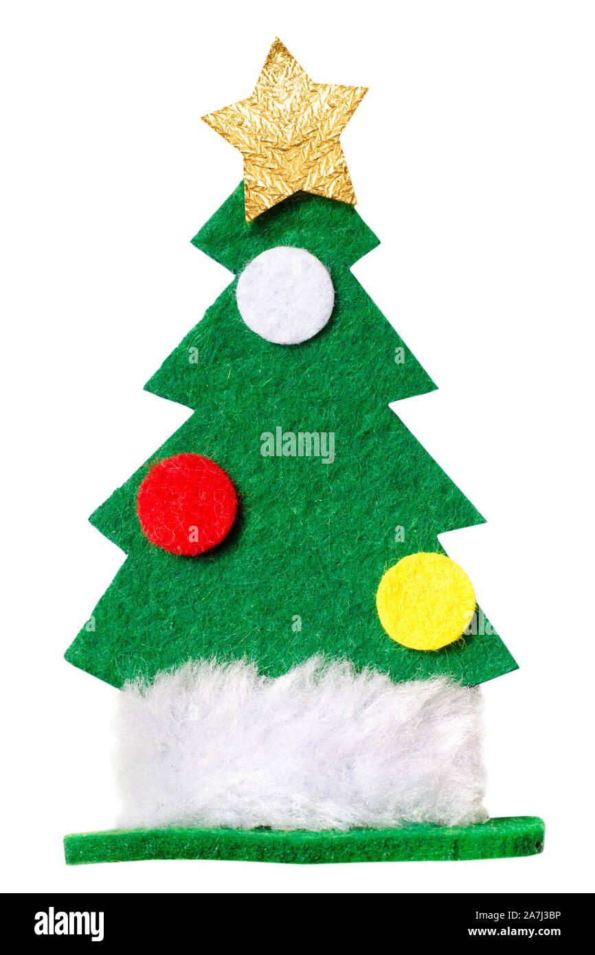 christmas tree isolated on a white background Stock Photo - Alamy