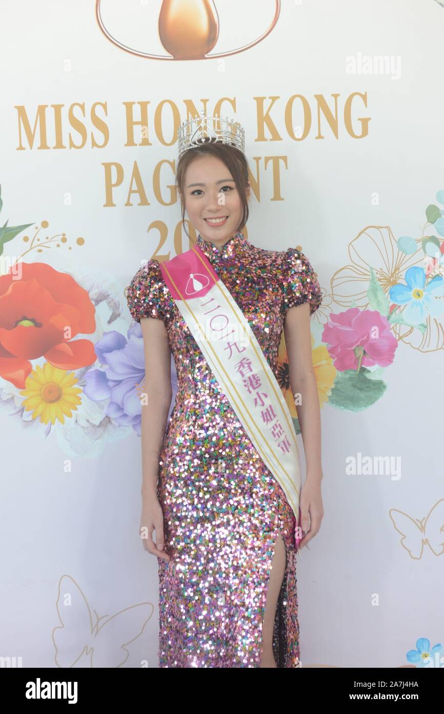 pics Miss Hong Kong 2019 Carmaney Wong https www alamy com first runner up fei wong poses during the photocall at a press conference for the miss hong kong pageant 2019 in hong kong china 9 september 2019 image331698342 html