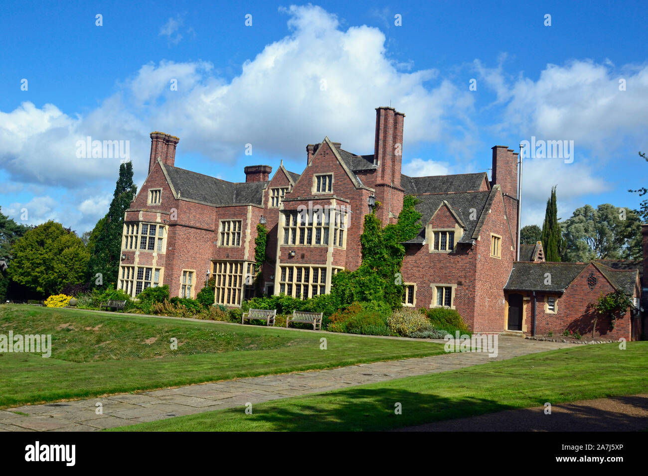 Manor House in the University of Leicester Botanic Garden, Leicester, Leicestershire, UK Stock Photo