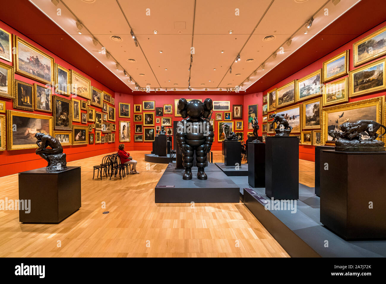 2 Nov 19. Melbourne, Victoria. 19th Century European Salon in the National Gallery of Victoria Stock Photo