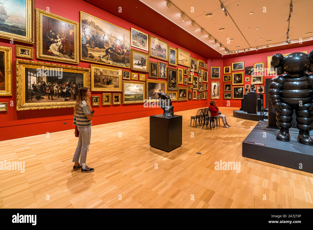 2 Nov 19. Melbourne, Victoria. 19th Century European Salon in the National Gallery of Victoria Stock Photo
