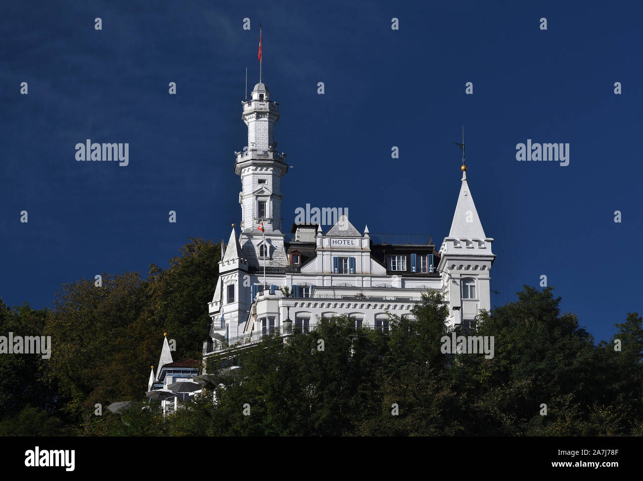 hotel chateau gutsch;lucerne;switzerland Stock Photo