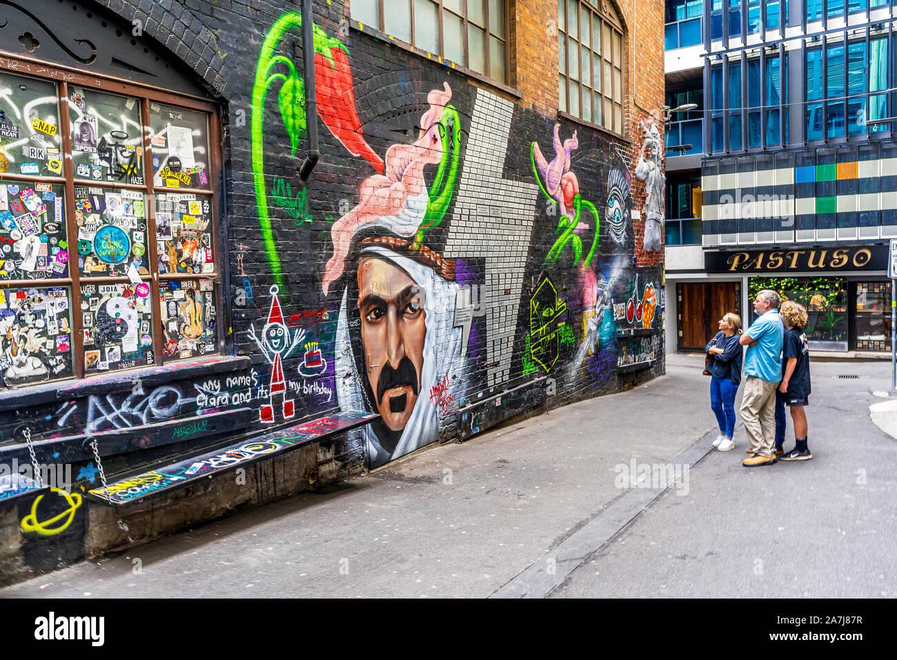 AC/DC lane is a famous location for street art in the city of Melbourne