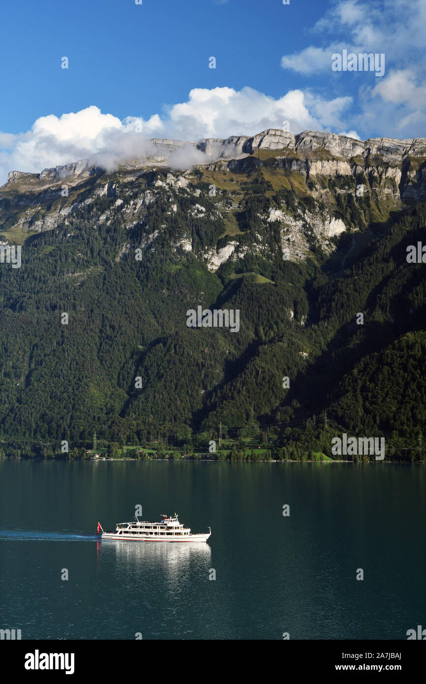 ship brienz;lake brienz;ringgenberg;interlaken;switzerland Stock Photo