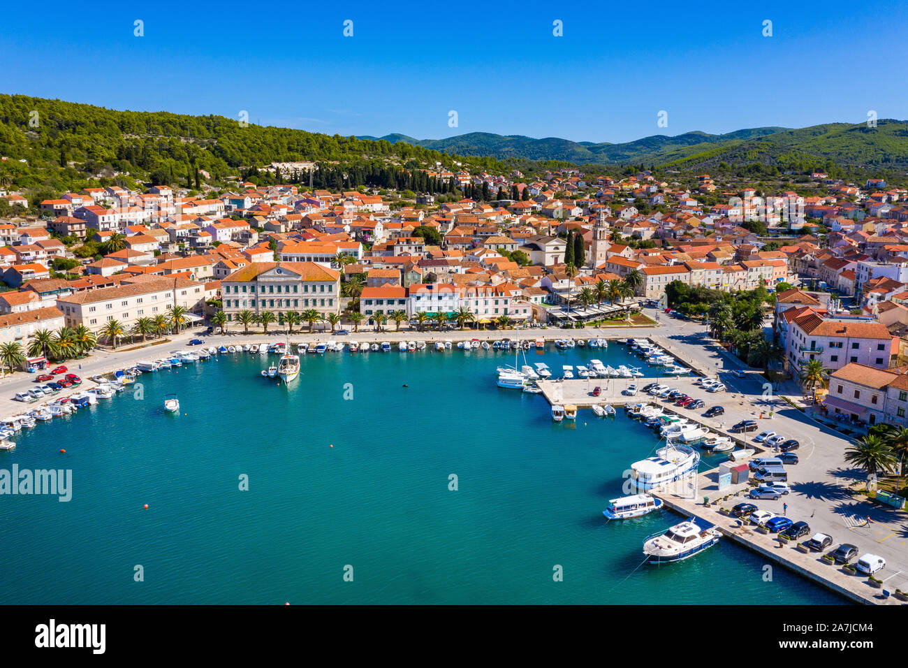 Vela Luka, island Korčula, Croatia Stock Photo