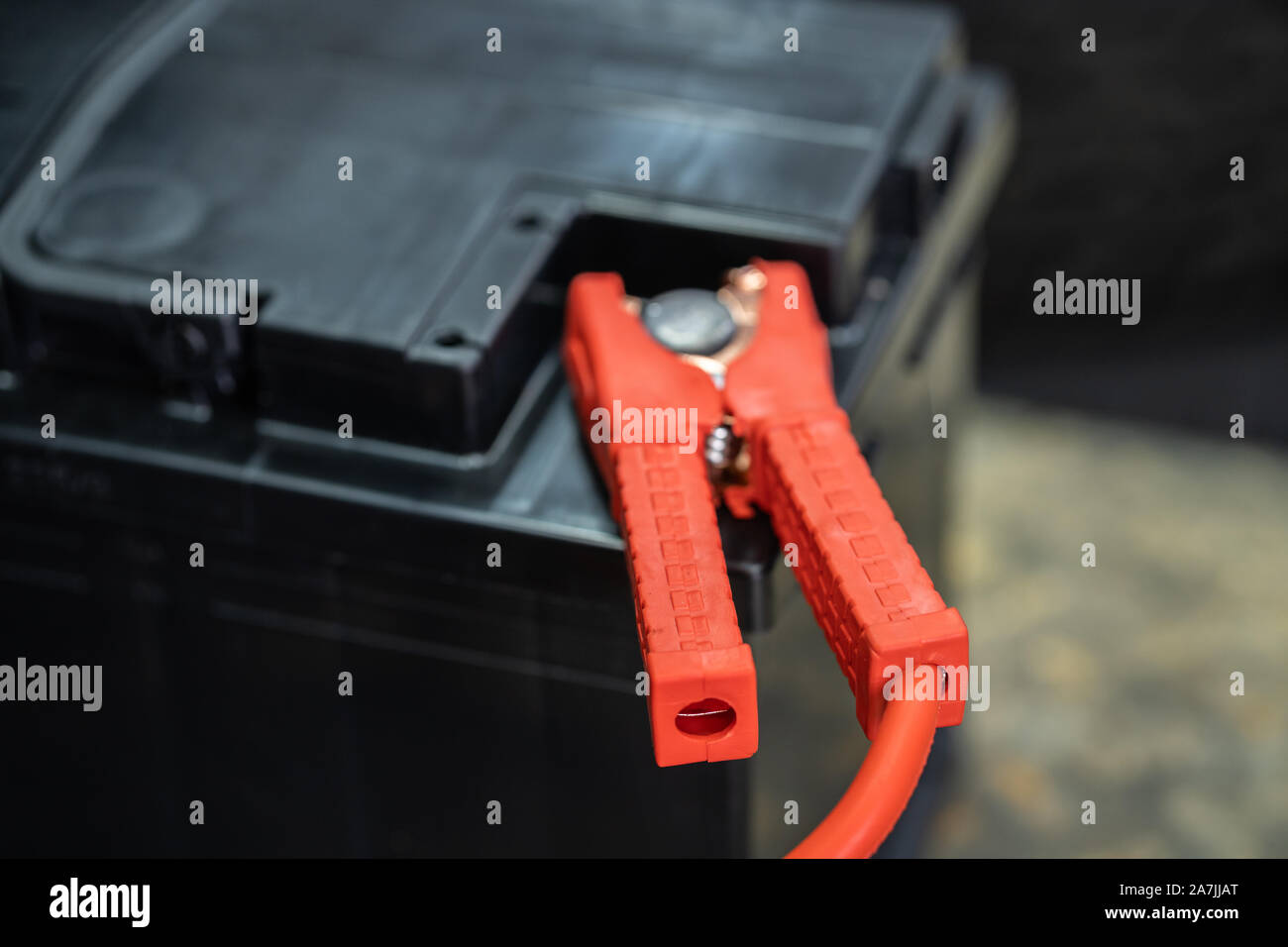 Battery with terminal clamp hires stock photography and images Alamy