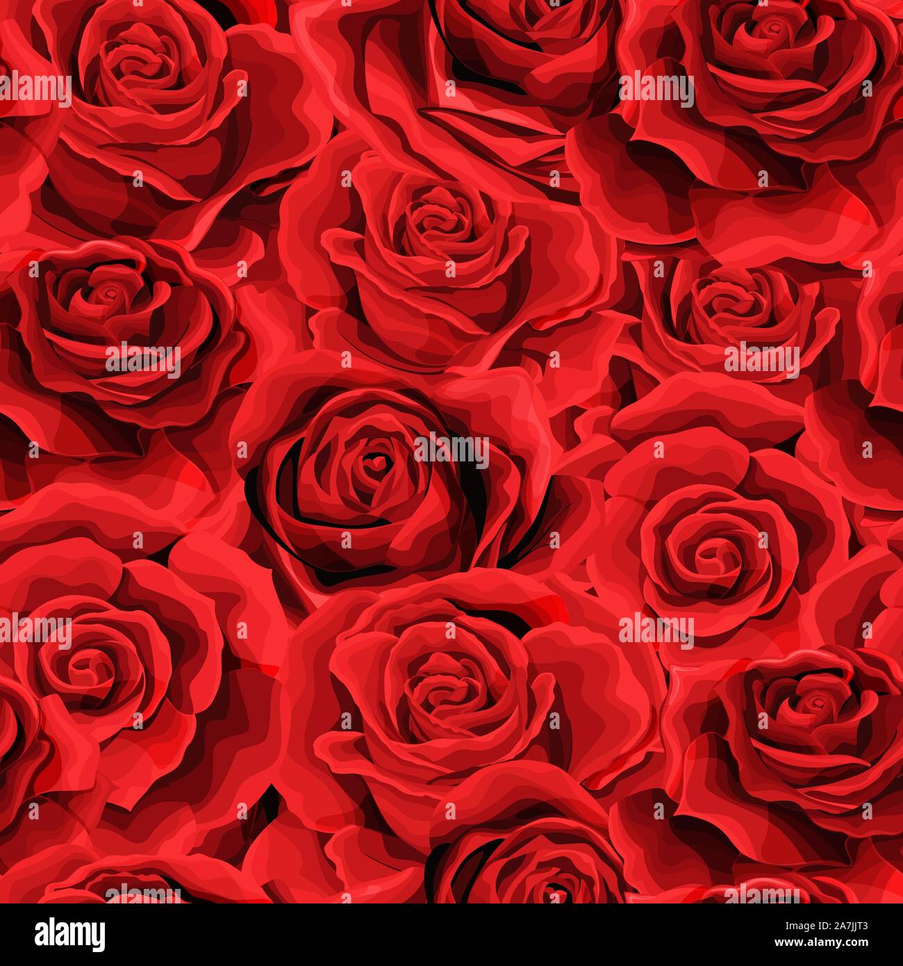 Rose flower Seamless pattern background texture. suitable for printing ...