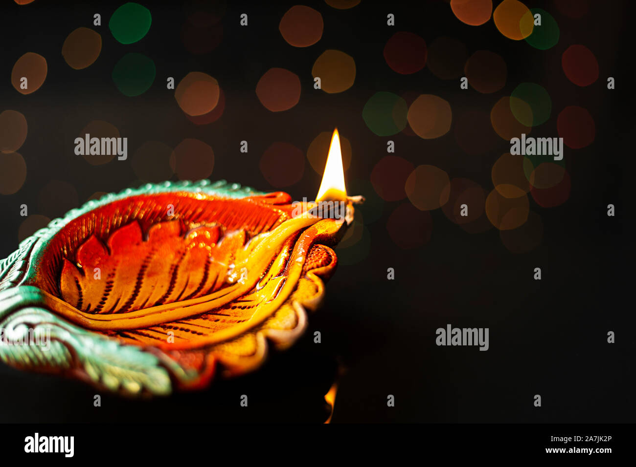 Diwali Diya Oil lamp for dipawali celebration Nobody Stock Photo