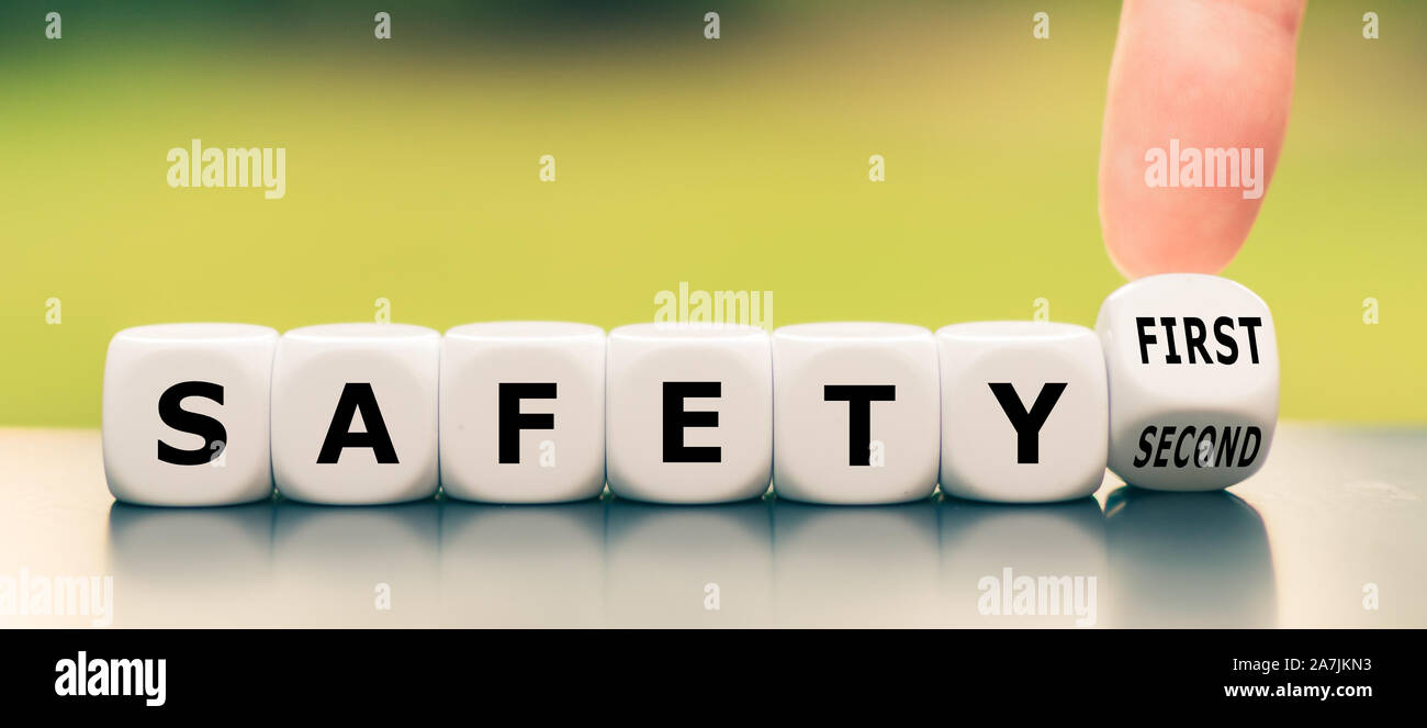 Safety Second First Blocks Hand turns a dice and changes the expression