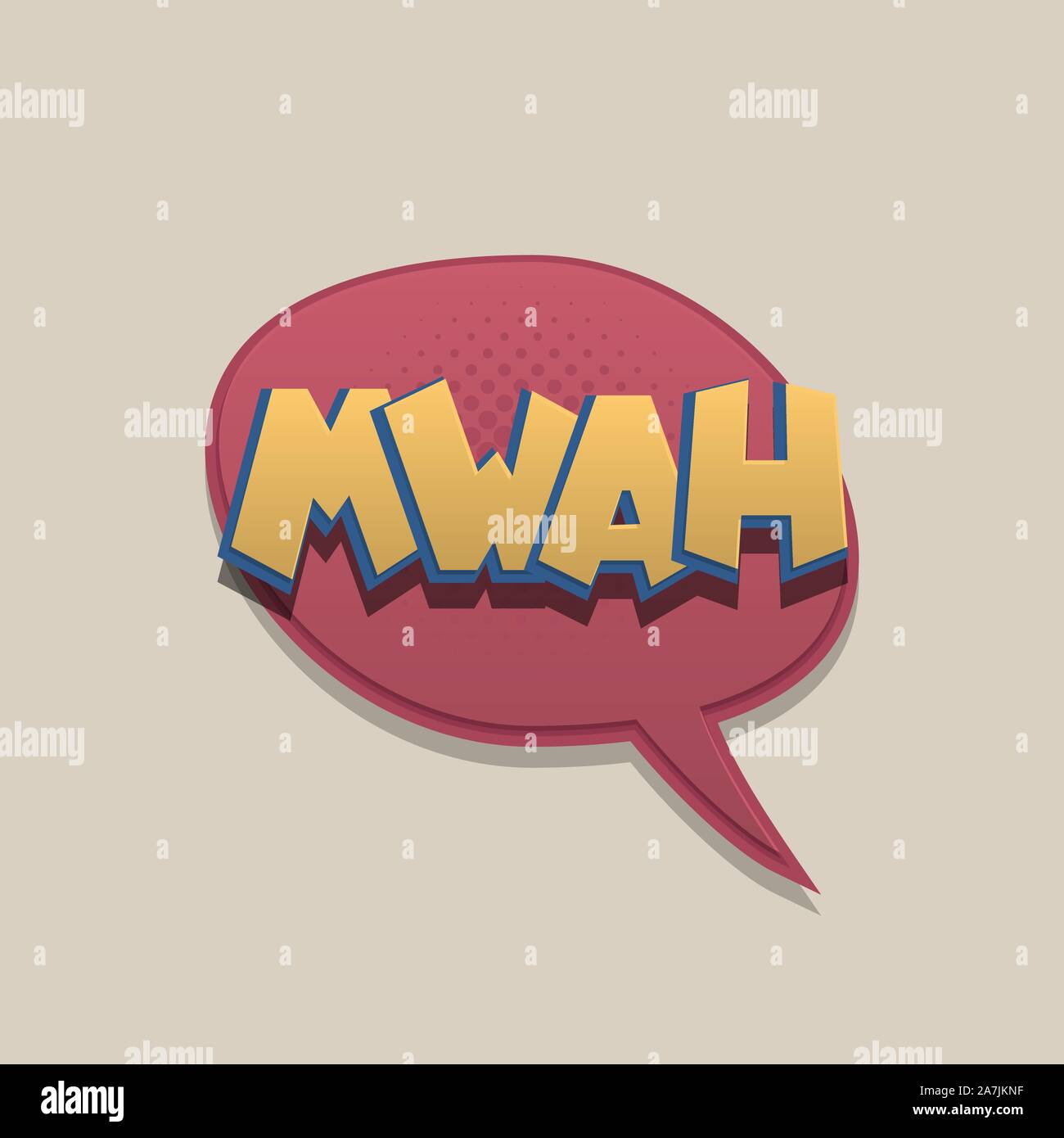 Comic text speech bubble pop art design Stock Vector Image & Art - Alamy