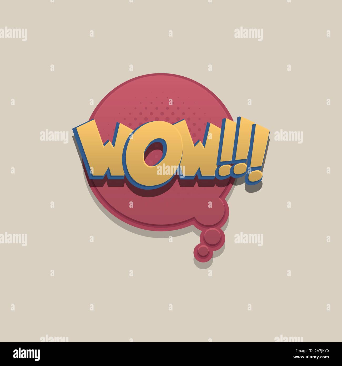 Comic text speech bubble pop art design Stock Vector Image & Art - Alamy
