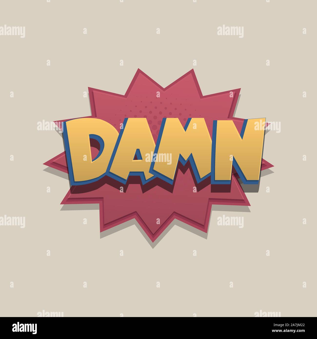Comic text speech bubble pop art design Stock Vector Image & Art - Alamy