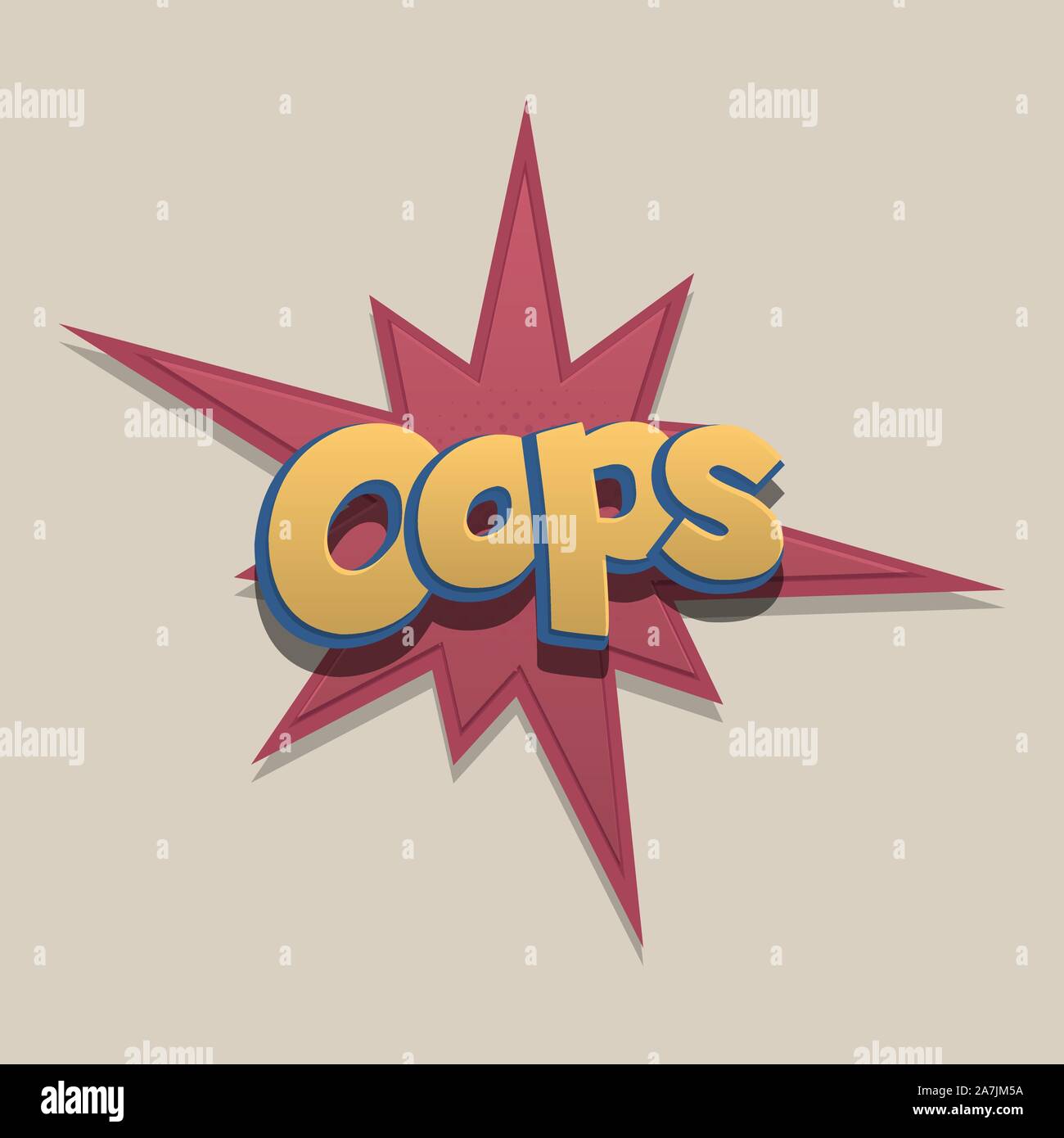 Comic text speech bubble pop art design Stock Vector Image & Art - Alamy