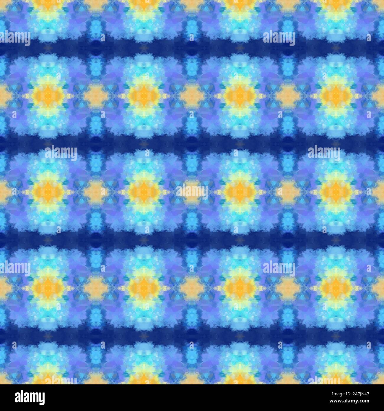 seamless repeating pattern with corn flower blue, burly wood and ...