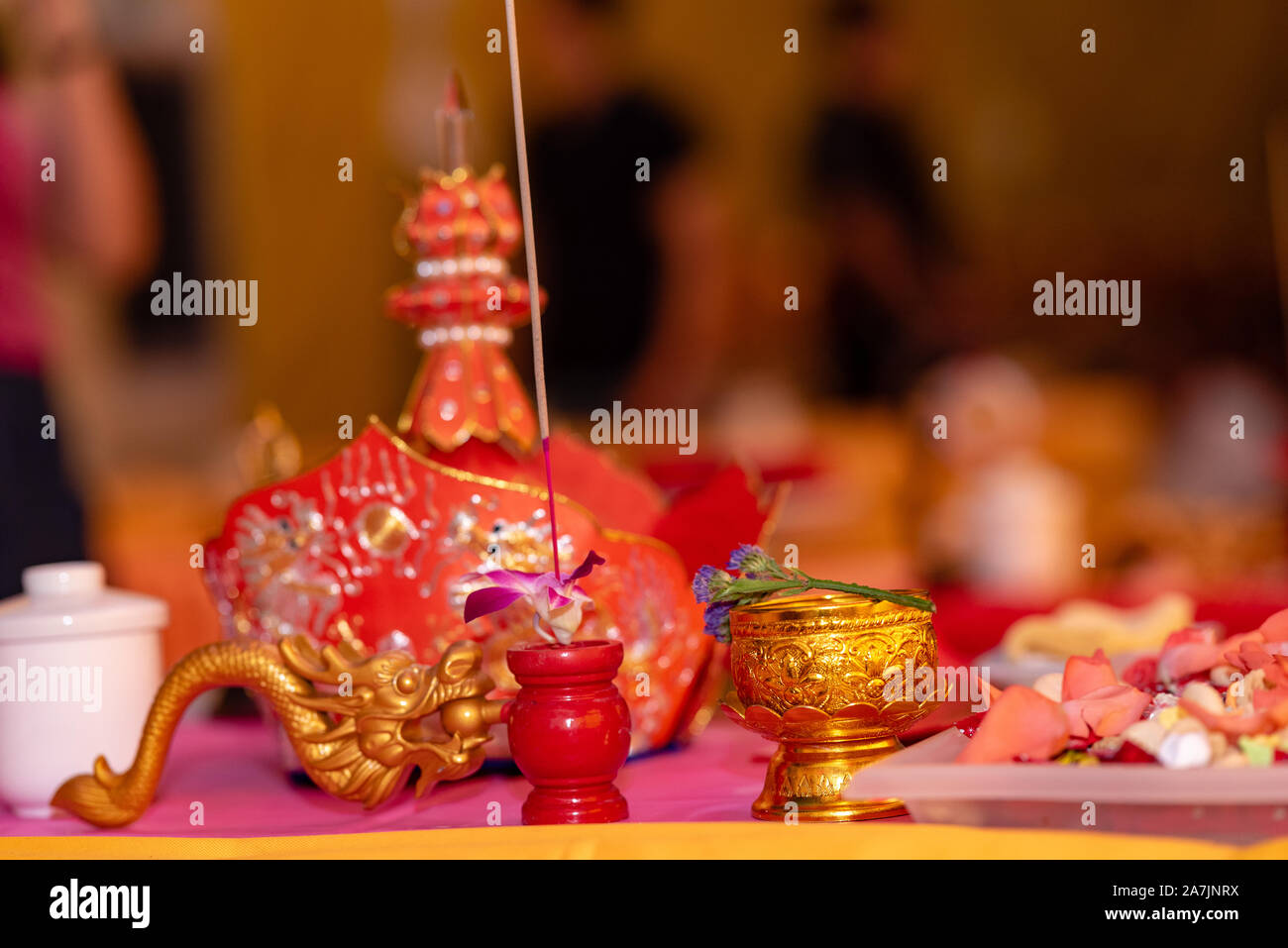 Chinese Prayers Items and Rituals Stock Photo Alamy
