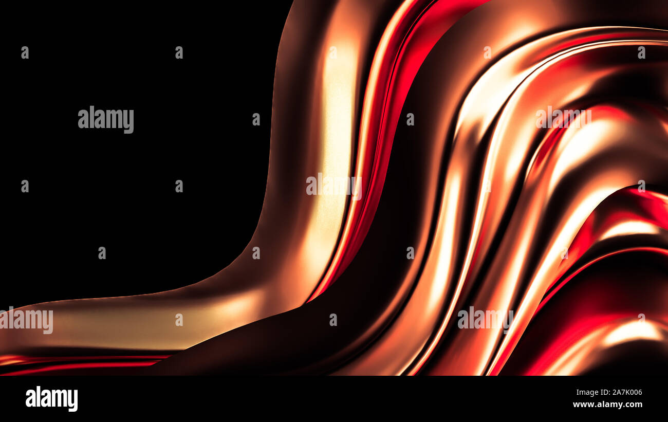 Luxury Background With Gold Drapery Fabric 3d Rendering 3d