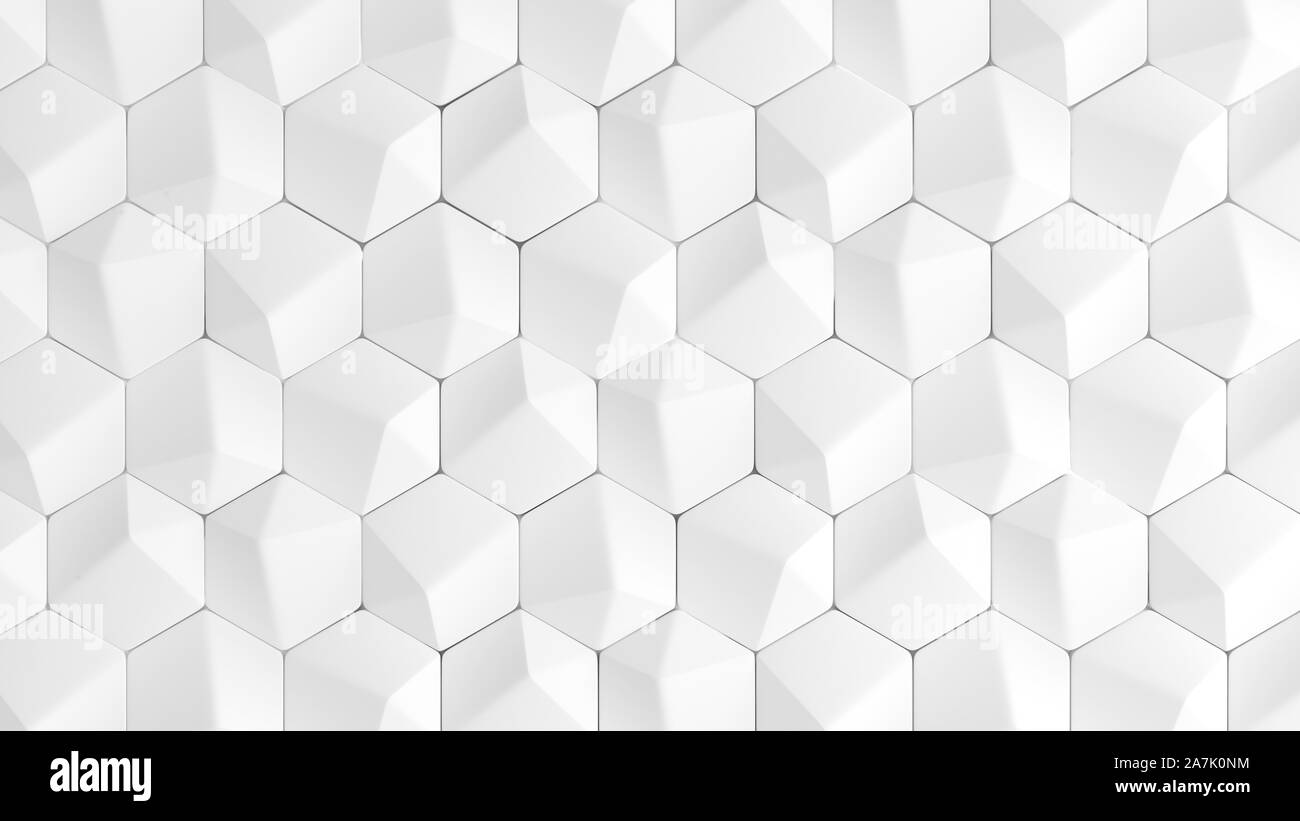 White background texture with geometric shapes. 3d rendering, 3d ...